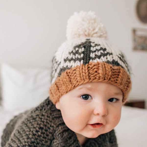 Forest Knit Beanie Hat: L (2-6 years)