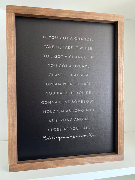 Till You Can't | Wall Art, Wood Sign: Black / Light Oak / 13x17" - Lulu Bella Boutique