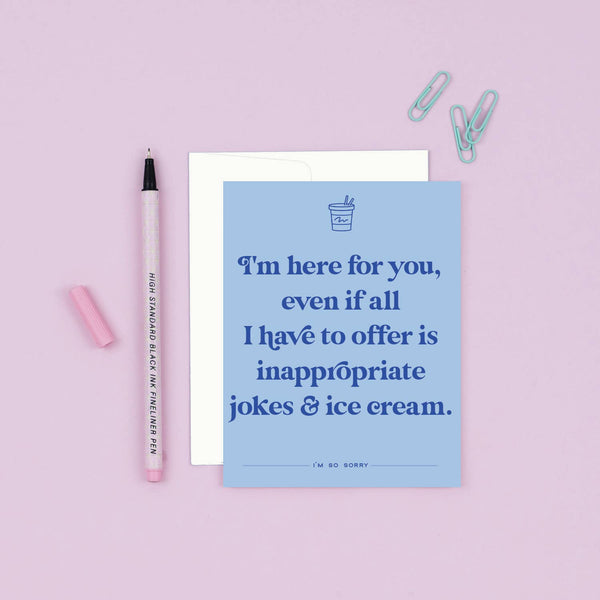 Inappropriate Jokes | Cheeky Sympathy Card - Lulu Bella Boutique