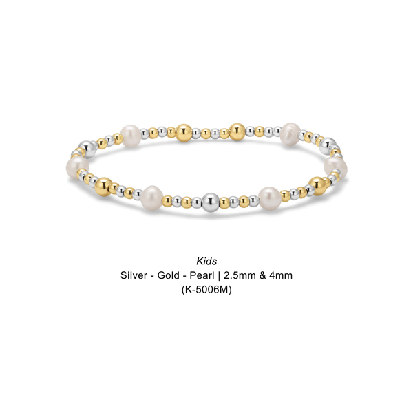 Kids Fashion Fortunes | Sweet Little Shimmers & Shines: Kids Gold | Round 3mm (K-3000G) - Lulu Bella Boutique
