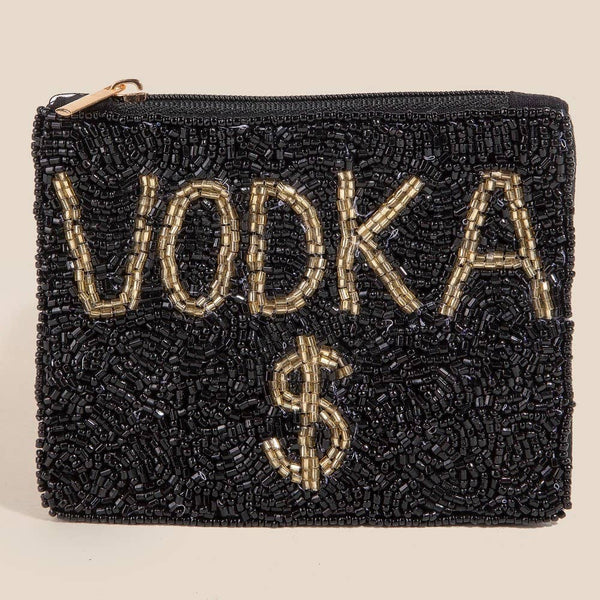Vodka Money Seed Beaded Coin Purse: MULTI - Lulu Bella Boutique