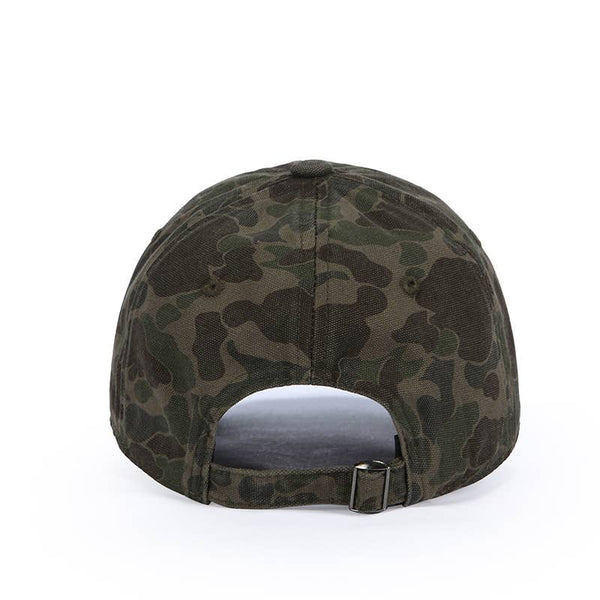 Vintage Camo Print Adjustable Unstructured Dad Baseball Cap: DarkGreen / M - Lulu Bella Boutique