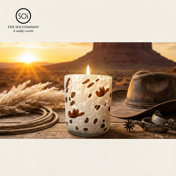 Into the Sunset (Cowboy Hat) Icon 12oz Candle - Lulu Bella Boutique