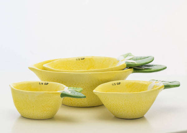 Lemon Measuring Cups, set of 4 - Lulu Bella Boutique