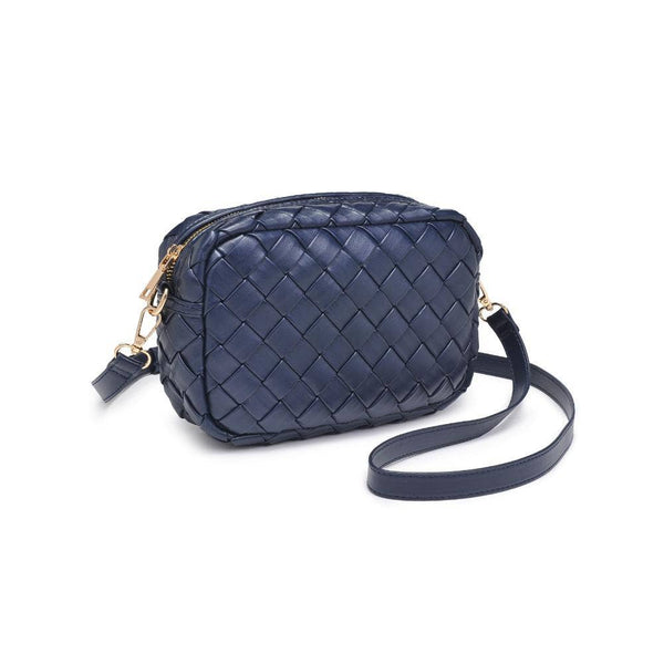 Maddie Woven Crossbody: Black - Lulu Bella Boutique