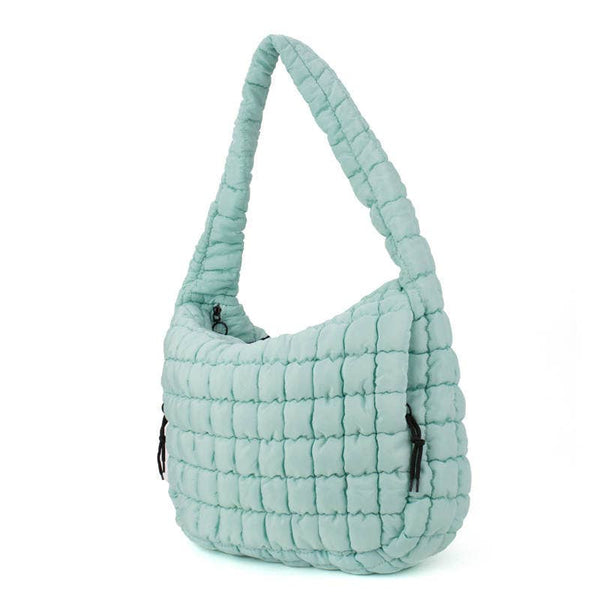 Carmella Pufferquilt Shoulder Bag Glacier Blue