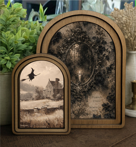 Layered Set Flying Witch Canvas Art Set
