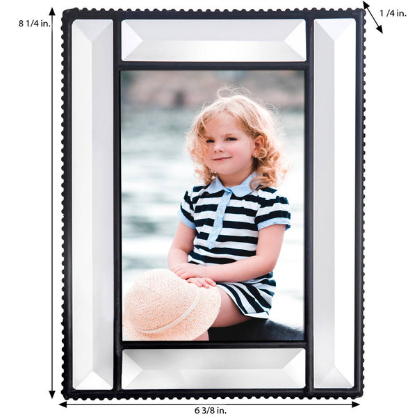 Crystal Glass Picture Frame 5x7 4x6 2.5x3.5 By J Devlin: 5x7