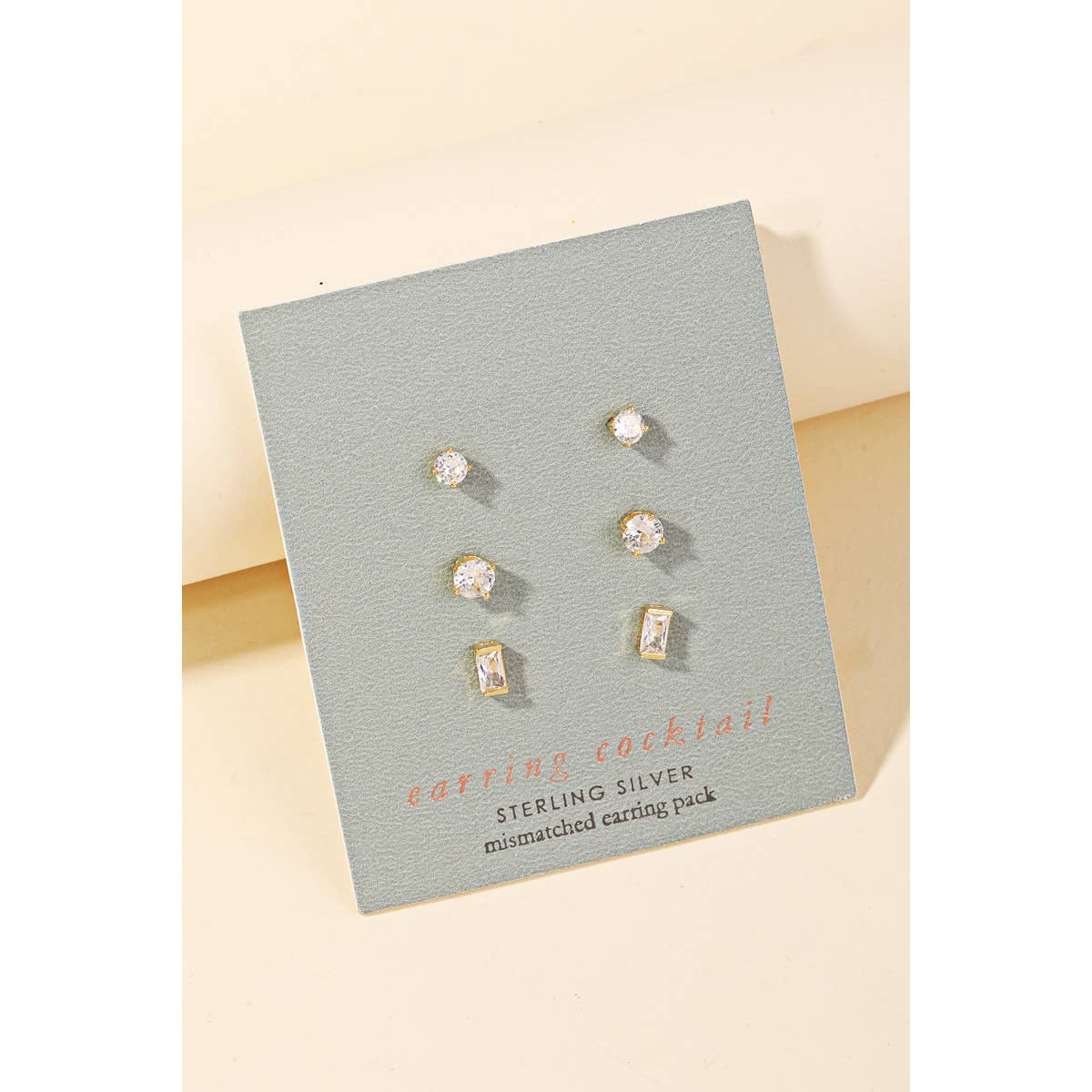 Sterling Silver Stud Earrings Set: G - Lulu Bella Boutique