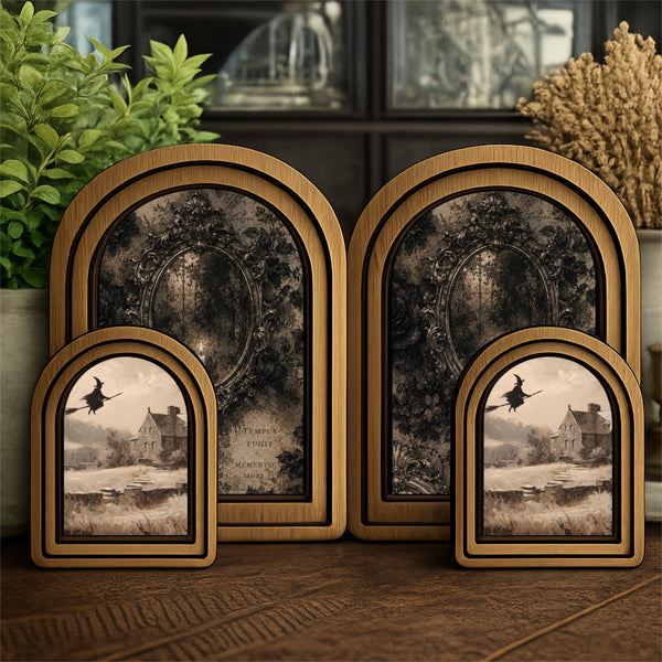 Layered Set Flying Witch Canvas Art Set