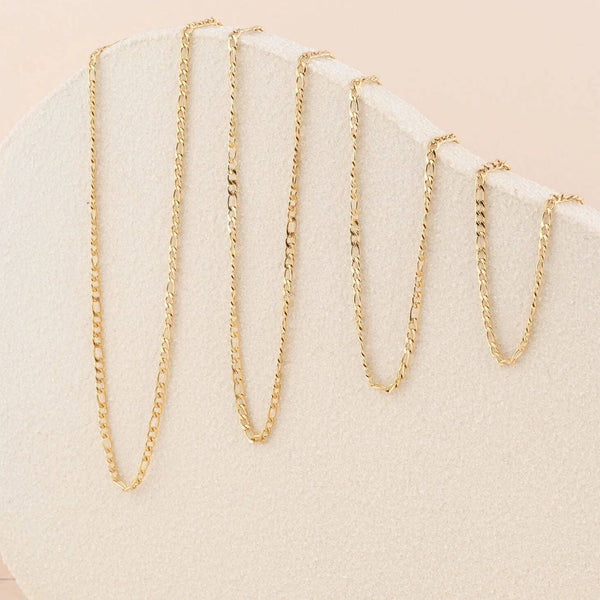14K Gold Filled Plus™ Figaro Chain Necklace: 18” / 3mm