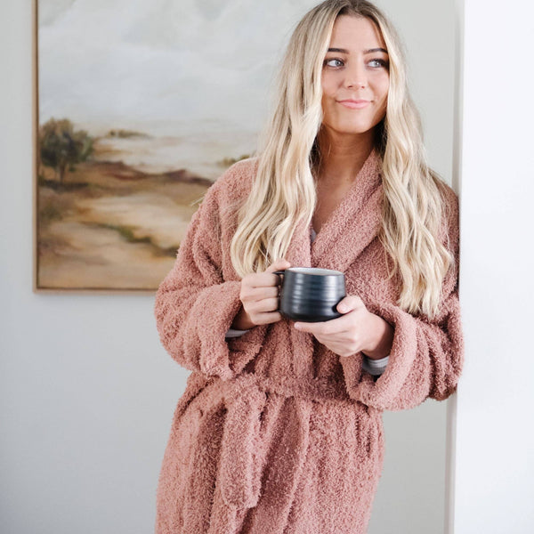 COZY BAMBONI® ROBES: Gray / Large/XL - Lulu Bella Boutique