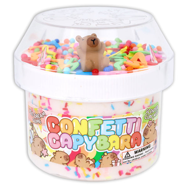 Confetti Capybara - Ice Cream Textured Slime - Lulu Bella Boutique