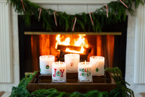 Reindeer Cookie Holiday Confetti Icon 12oz Candle - Lulu Bella Boutique