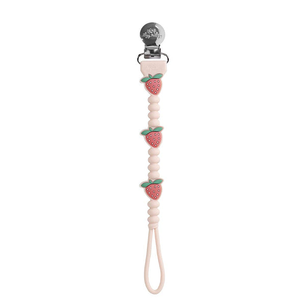 Itzy Paci Strap Plus™: Pink Bows