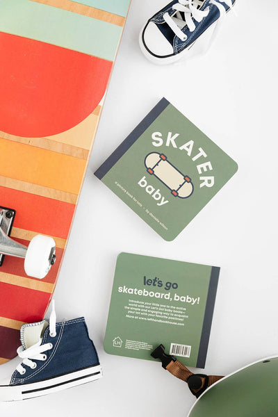 Skater Baby- Board Book - Lulu Bella Boutique
