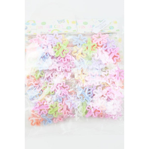 Candy Color Mini Flower Hair Clips: MIX COLOR / ONE - Lulu Bella Boutique