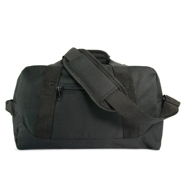 DALIX 14" Small Duffle Bag Two Toned Gym Travel Bag: White - Lulu Bella Boutique