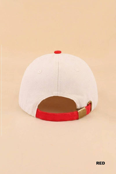 Bad Day To Be A Hot Dog Two Tone Cotton Hat: RED