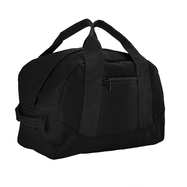 12" Mini Two Tone Duffle Bag: Dark Green - Lulu Bella Boutique