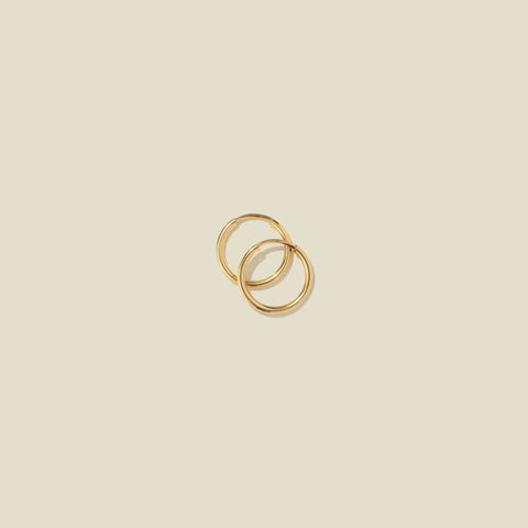 Live In Hoop Earrings: Gold Filled / 12mm