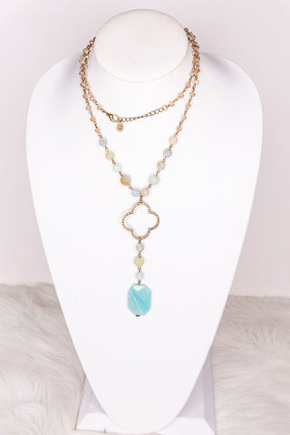 Alani Necklace with Amazonite - Lulu Bella Boutique