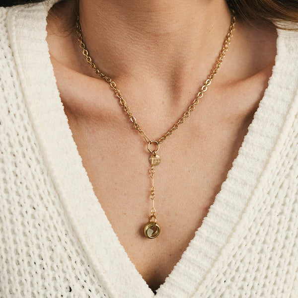 Amalfi Necklace in Brass