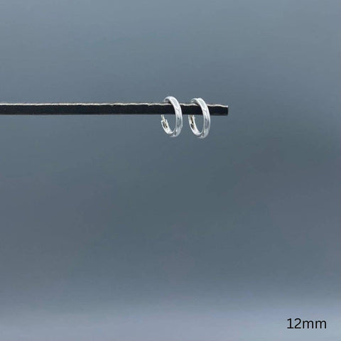2mm Sterling Silver Endless Hoops: 12mm