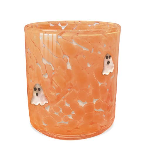 Candy Corn Ghost 12oz Icon Confetti Halloween Candle - Lulu Bella Boutique