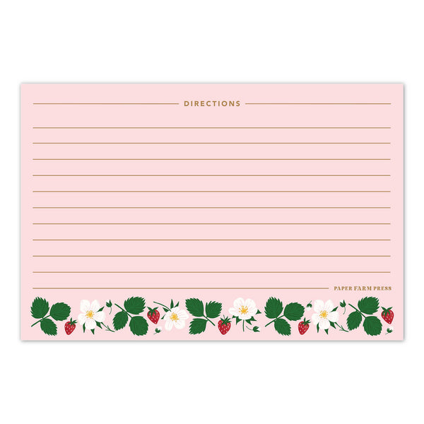 Strawberry Patch Tin Recipe Box - Lulu Bella Boutique