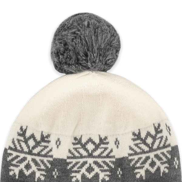 Ski Day Knit Baby Beanie Hat (Organic Cotton): Charcoal / One Size