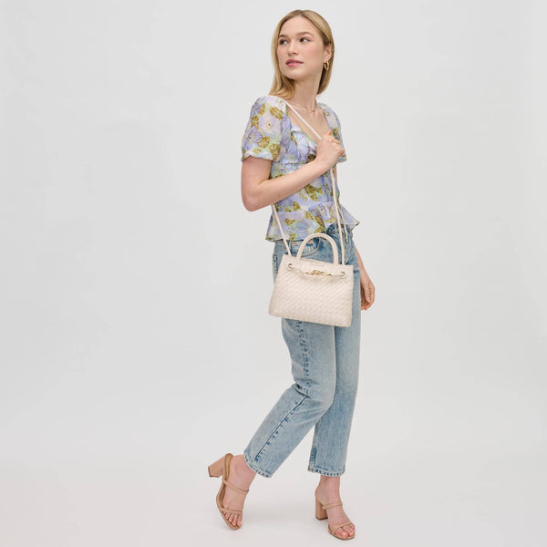 Blakely Woven Crossbody: Ivory - Lulu Bella Boutique