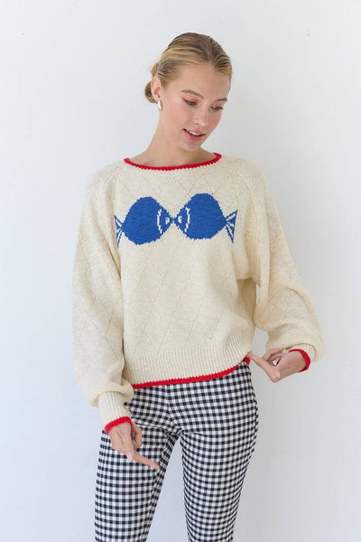 Kissing Fish Sweater