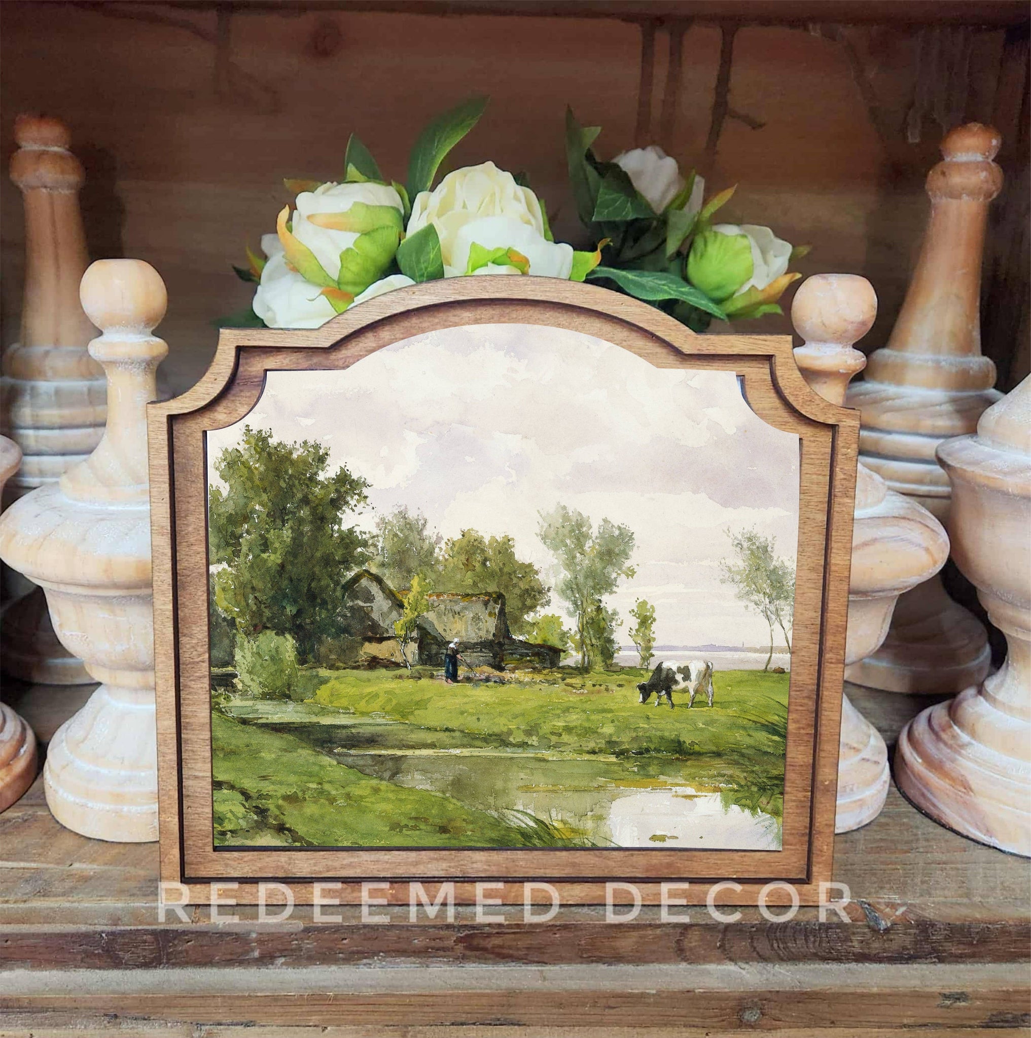 Provincial Creekside Farmhouse Framed Art - Lulu Bella Boutique