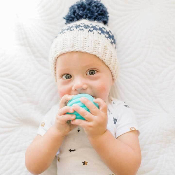 Rebel Natural Knit Beanie Hat : S (0-6 months)