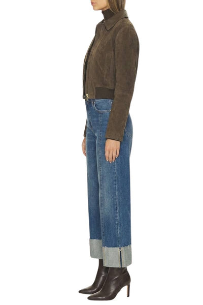 INSEAM TRANSFORM HIGH RISE TUMMY CONTROL A-WIDE JEANS: Dark wash / 1 (24)