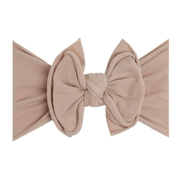 Baby Bling® FAB-BOW-LOUS® soft nylon bow headband: Rose quartz - Lulu Bella Boutique
