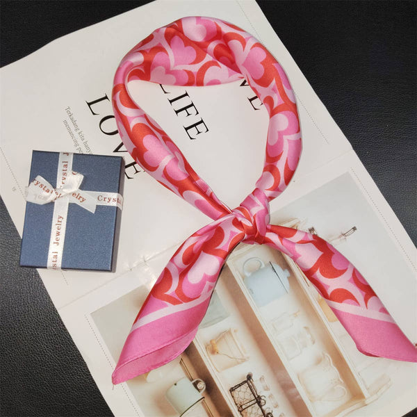 Pink heart cowgirl theme Bandana Square scarf -27.5 inches: Cowgirl - Lulu Bella Boutique