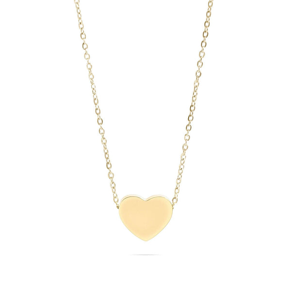 14K Gold Filled PLUS™ Blank Heart Necklace: Gold
