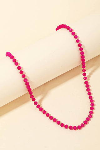 Glass Beaded Necklace: GDHPK - Lulu Bella Boutique