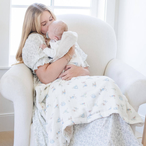 PETER RABBIT™ BAMBOO RAYON MUSLIN/LUSH BLANKETS: Girl - Lulu Bella Boutique