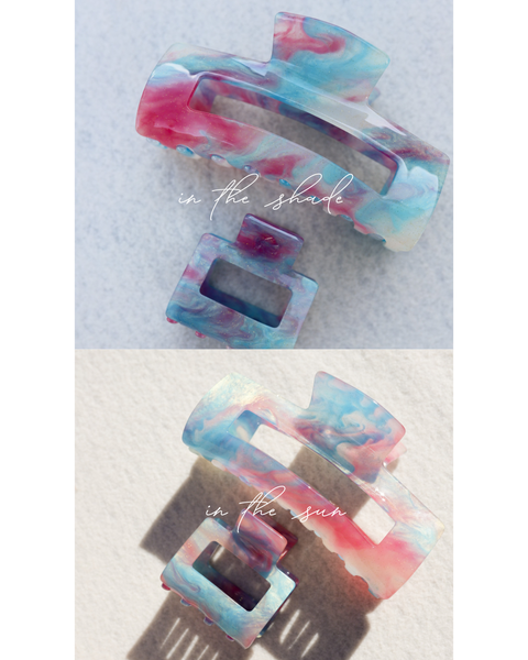 COLOR CHANGING CLAWS: COTTON CANDY FUNKY / SMALL - Lulu Bella Boutique