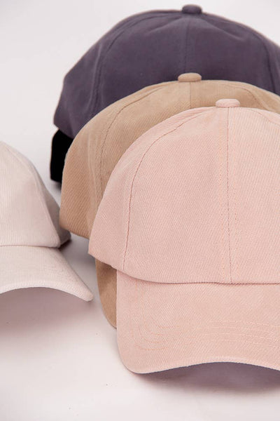 C.C Brushed Twill Baseball Cap: Gray