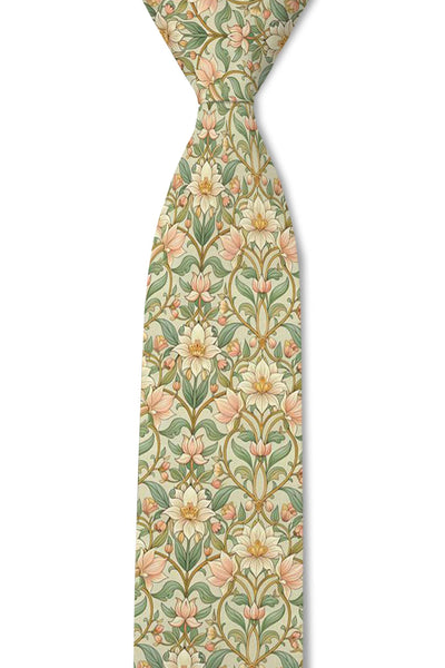 Lotus - NEW: 3.25" Standard Tie - Lulu Bella Boutique