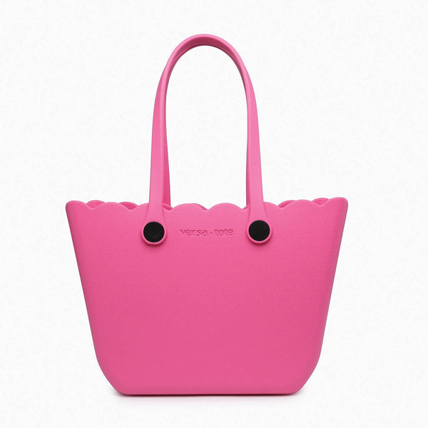 V2335 Rose Scalloped Versa Tote w/ Interchangeable Straps: Avocado