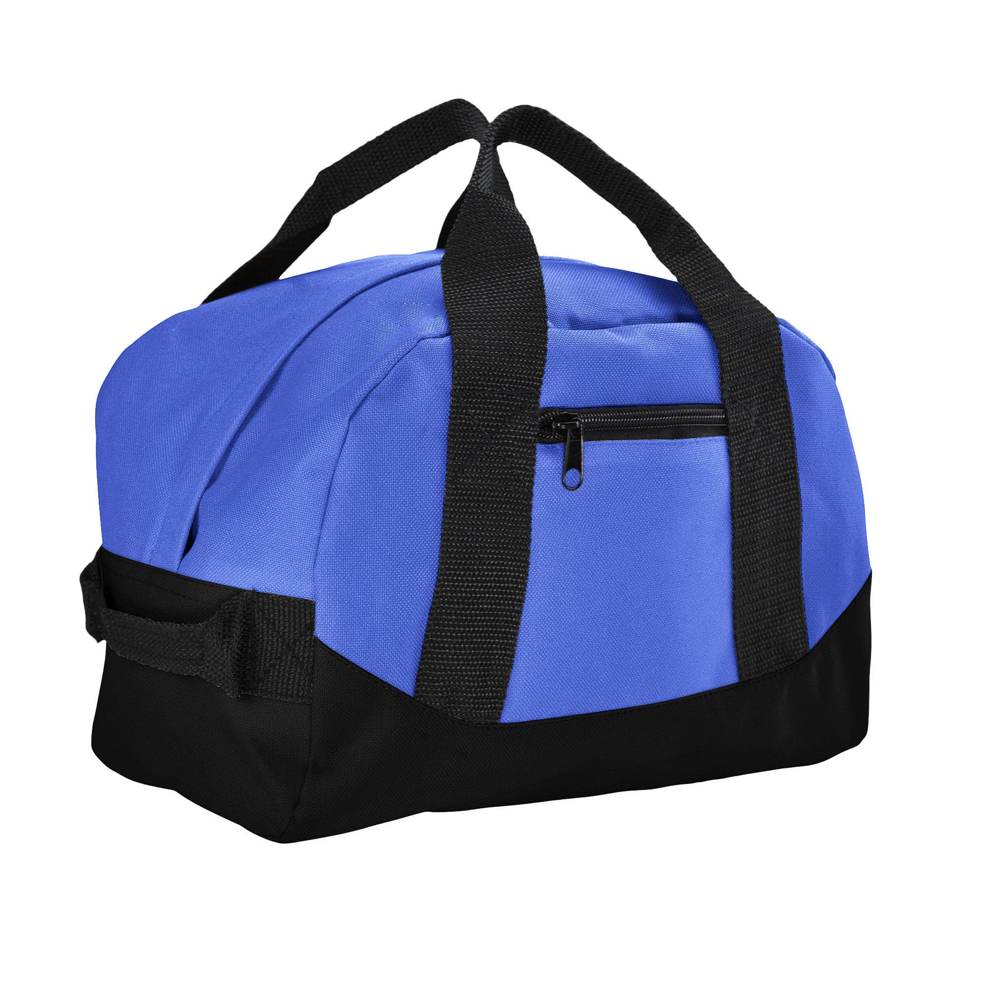 12" Mini Two Tone Duffle Bag: Royal Blue - Lulu Bella Boutique