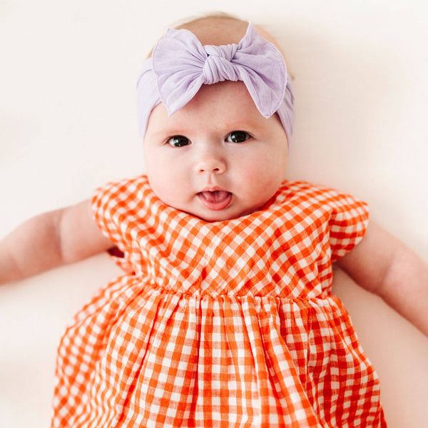 Baby Bling® The Original Knot soft nylon headband: Neon purple - Lulu Bella Boutique