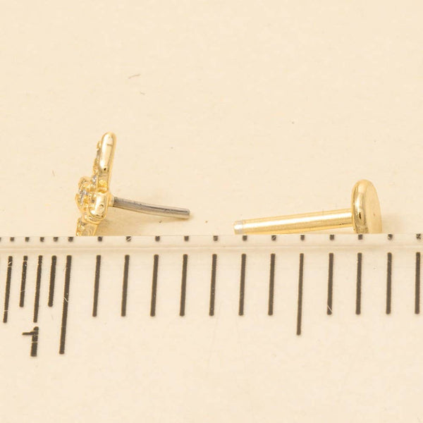 Sterling Silver Flat Back Mini Stud Earrings Set: GZ