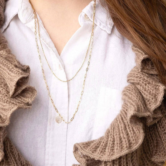 14K Gold Filled PLUS™ 2.5MM Paperclip Chain Necklace: 18"