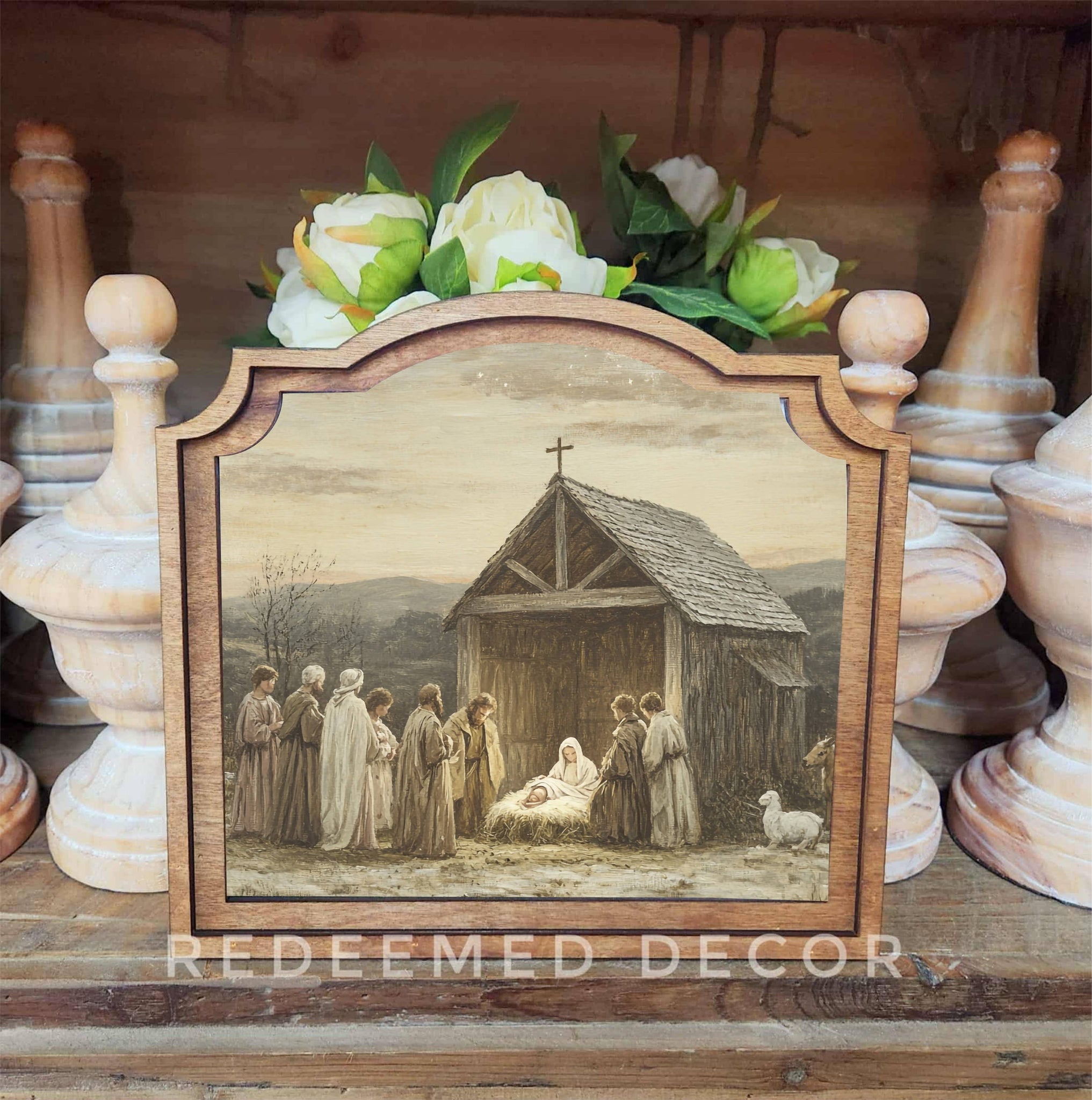 Provincial Nativity Scene Framed Art - Lulu Bella Boutique